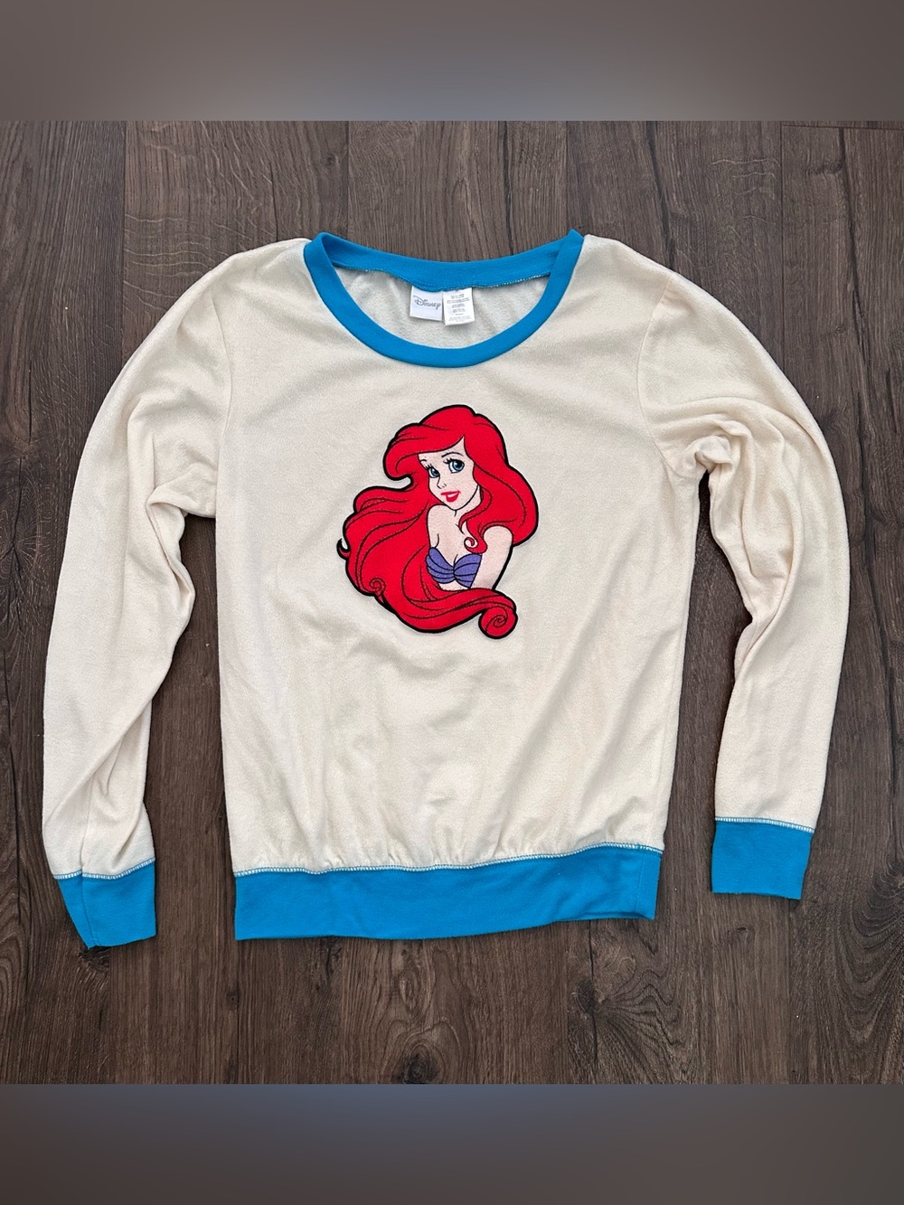 3/$15 Disney Ariel Graphic Fleece Pajama Shirt
